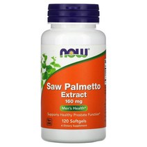 나우 푸드 쏘팔메토 추출물 젤라틴 글리세린 160mg 소프트젤 120정, 240 개 Now Foods (나우 푸드)