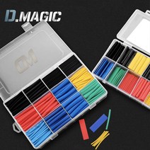 열수축튜브 세트 8종모음 방수 전기 전선 케이블 보호 배선 정리, B23:열수축튜브 530PCS(0PP비닐), 1개