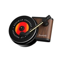 턴테이블 차 방향제 차량용 향수 자동차 레코드플레이어 공기 청정기 레트로 축음기 턴테이블 벤트 클립, 01 1pc