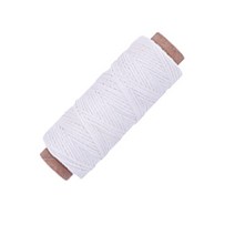 [갈색가죽] 가죽공예 왁스실 화이트 가죽실 초실 0.8mm 50m 150D, 초록색