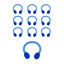 니어핀 근력 튜빙 목 종아리 실리콘 젤리 탄력 스트레칭 밴드 10개 1세트, 블루