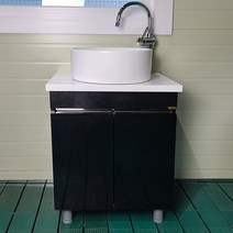 라비앙 NEW 하이스마트 탑볼 욕실하부장 600mm 블랙( 세면기 대리석상판 포함) - 수전 팝업트랩 추가구매 가능, NEW 하이스마트탑볼600블랙+블랙수전+왕팝업망치트랩