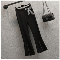 빅사이즈투피스 여성의류 작은 가을옷 키커 보이는 코디 스타일리쉬 긴팔맨투맨 부츠컷 바지 룩 2571840936