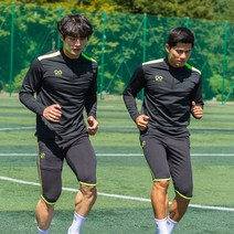 나인티플러스 19 포지 하프집업(19107)-블랙네온그린 하프집업