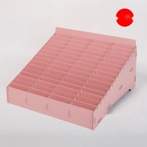 명함수납함 핸드폰 오피스 호텔 꽂이 스탠드 사무실 케이스, 60칸 핑크
