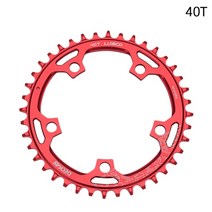 자전거체인휠 크랭크암 swtxo deckas 110bcd 로드 바이크 링 알루미늄 합금, 40t 체인링 레드, 1개