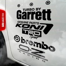 스티커101 자동차스티커 포인트스티커 스폰서 튜닝데칼 반사지, 골드