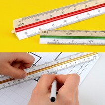 15cm/30cm 삼각스케일자 눈금자 제도 스케일자, 제품선택, 30cm - 고배율