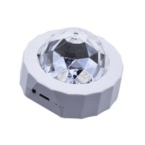 D36 3W DC 5V USB 충전 자동차 휴대용 DJ 빛 소리 활성화 분위기 스타 음악 램프, 02 검정