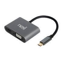 C타입 USB3.0 to 4K HDMI RGB VGA 노트북 멀티 PD충전 미러링 컨버터 케이블 확장 복제 듀얼 변환젠더