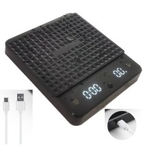 팝너트건 리벳건 전동 수동 자동 너트건 리벳 건 충전식 USB 충전 스마트 드립 전자 디지털 커피 저울 타이, 02 black with pad, 한개옵션1