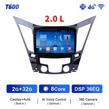 카오디오 자동차 네비게이션 자동차모니터 EKIY T900 8G 128G 현대 소나타 6 YF 2009 2010 2011 2013 2014 2015 라디오 내비게이션 GPS 자동 A, 3.T600 2G 32G 20 L
