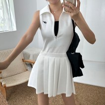 플리츠 테니스 나시원피스