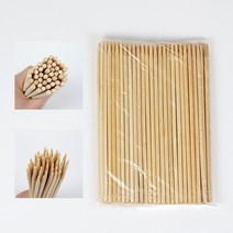 캠핑 떡 소시지 핫도그 닭 어묵 오뎅 바베큐 대나무 꼬지 꼬챙이 꼬치, 1개(100개 묶음)