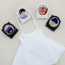 냉장고자석 대두자석 아기대두사진 얼굴자석 현관문마스크걸이 얼굴자석, 블랙