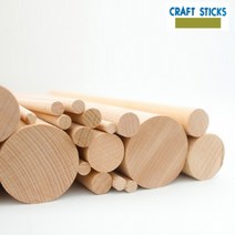 북미FAS등급 목봉 나무막대 원형우드스틱봉, 30cm 1개, 3cm