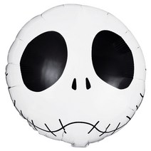 PARTYPANG 할로윈 장식소품 풍선 B47_[원팩] 할로윈 은박풍선 [스컬페이스 보이 45x45cm], 단품