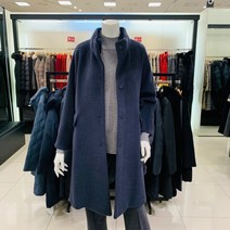 요하넥스 스탠딩카라 에이라인 옆트임 양모코트