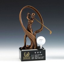 지스타골프 주문 제작 청동 트로피 골프트로피 골프선물, free