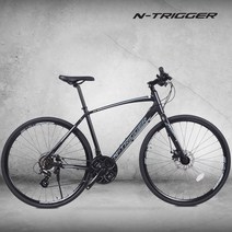 알톤 엔트리거H21D 하이브리드자전거 알루미늄 21단 디스크브레이크, 엔트리거 H21D - 무광블랙, 조립+셋팅발송