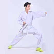 주짓수 가라데 도복 유도 합기도 화이트 성인 연습용