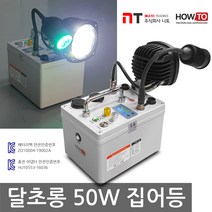 니토무역 하우투 집어등 달초롱 50W 갈치 호래기 갑오징어 볼락 칼치, 4.9시간 (SH-M50W-150D) 고속충전기