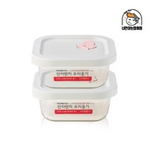 코멕스 오븐글라스 전자렌지 요리용기 정사각 520ml 2개, 단품