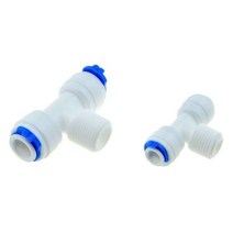 RO 워터 퀵 파이프 피팅 1/4 3/8 OD 호스, 3I8 호스-1I4 스레드, PB