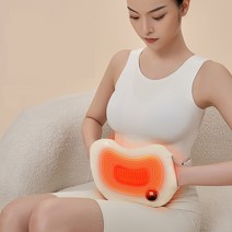 복부 온열 찜질기 히팅벨트 USB충전식 온수찜질기 3단 조절 온열 복대 찜질기, 블랙