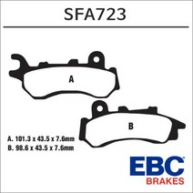 EBC 더 뉴 PCX125 브레이크패드 SFA723 오토바이 PCX튜닝