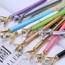 다이아몬드 다이아 큐빅 로에드 볼펜 보석펜, 다이아볼펜-골드