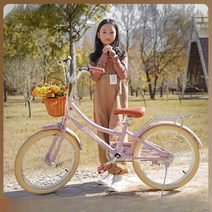 초등학생자전거 중학생 주니어 클래식 20 22 인치 여성 자전거, 04. 22인치, 02. 지란지랑지랑지랑지랑지바구니 뒷걸이