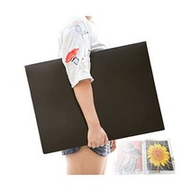 MOTEERLLUA230페이지 다이아몬드 페인팅 보관서 30포켓 슬리브 프로텍터가 있는 아트 키트 보관용기 아트워크용 17x23인치 포트폴리오 폴더(블랙), 블랙입니다.