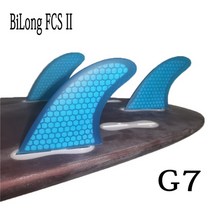 서프 서핑 리쉬코드 BiLong FCS II G7 서핑 보드 핀 스러스터 3 개 세트 유리 벌집 탄소 L 사이즈 누비 트, 04 G7