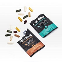 ONNIT TOTAL HUMAN 남자 및 여자 일일 비타민 팩60팩 종합 비타민의 10배 필수 비타민 미네랄 허브 및 아