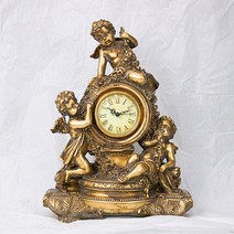 Kkjj159 황금 탁상 시계 빈티지