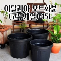 이탈리아 대형 포트화분 실외용 고무화분 45L 모던화분 식물키우기 귀여운화분