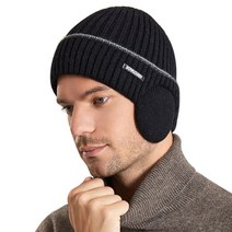 JOICE SHOP 비니 BN_0722 여성 여자 남자 남성 겨울모자 방한모자 털모자 비니 니트 귀달이모자 군밤모자 캡모자 등산모자 낚시 골프 빵모자 군밤 스키, 블랙