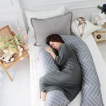 [단잠] U자바디필로우 순면 안고자는 임산부 베개쿠션, 라라-옐로우