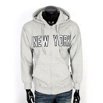 기모 NY 캥거루 포켓 끈 후드 집업 MZ785