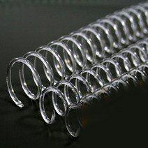 제본용 코일링 코일링제본기 투명색 크리스탈링 투명링 와이어호환-72394EA, 쿠팡 28mm2Kg 약64개