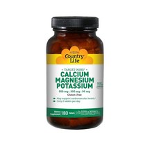 카운트리 라이프 칼슘 마그네슘 포타슘 500mg 500mg 99mg 180정, 180개, 1개