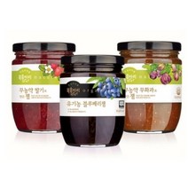 [정원] [복음자리] 무농약 딸기잼 360g+무농약무화과 350g+유기농 블루베리잼 340g, 4개, 360g