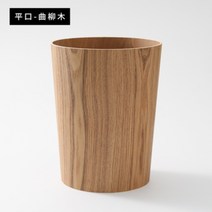원형 원목쓰레기통 우드 휴지통 미니 객실 10L, A