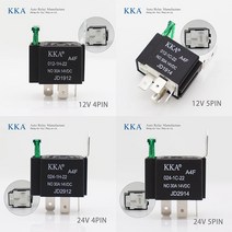 자동차 컨버터 인버터 퓨즈 포함 릴레이 모터 보트 12V 24V 4 핀 5 40A 80A, 15.30A Fuse Relay - 24V 4Pin w, 1개