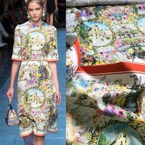 레트로 성 코튼 포플린 프린트 원단 브랜드 패션 의류 셔츠 자카드 알리바바 익스프레스 드레스, 67x145cm, Polyester Satin