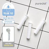 퓨어닷 [퓨어닷] 제로워터 샤워기 필터 (3EA) 본품 별도, 단품없음