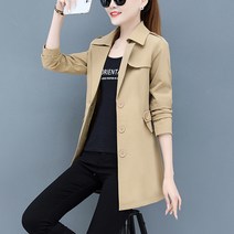 캐주얼 하프트렌치코트 사파리 야상 빅사이즈S08