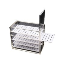 5단 속눈썹정리함 속눈썹보관함 래쉬박스 아크릴속눈썹정리함, 빨강