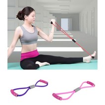 어깨 다리 스트레칭 헬스 요가 푹신 손잡이 라텍스 밴드, 블랙
